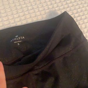 Athleta Small Leggings - Black Snack Skin Print